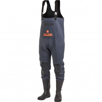 Полукомбинезон забродный NORFIN SHADOW NEOPRENE BOOTFOOT р.41-S с сапогами